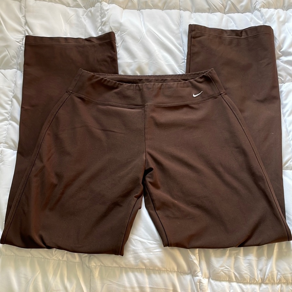 nike y2k wide leg yoga pants